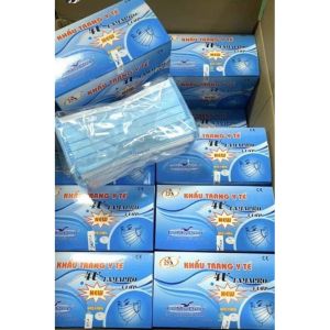 😷Hot Sale😷หน้ากากอนามัย  หนา4ชั้น บรรจุ 50ชิ้น มีแผ่นกรองอย่างดี