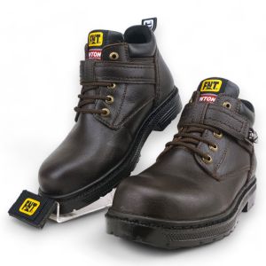 Sepatu Pria Boots Safety Kulit Fintoni Steel Toe 8969