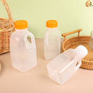 🔥🔥🔥Aofulai ขวดน้ำสำหรับเด็กใส1ชิ้น320 500มล. ขวดน้ำผลไม้พลาสติกขวดน้ำดื่มนมสัตว์เลี้ยงพร้อมฝาปิดภาชนะสำหรับตั้งแคมป์เดินป่า