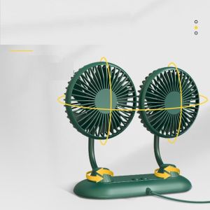 Quạt USB Hai Đầu Xoay 360 Độ Linh Hoạt