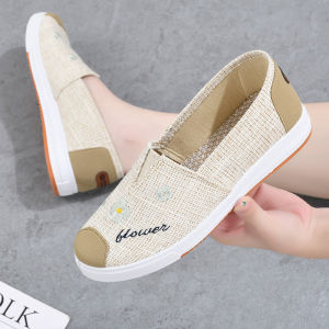 Free Shipping Versatile Spring And Autumn Canvas Shoes With A Beef Tendon Sole Designed For Women Featuring A Non-Slip Soft Sole Suitable For Mothers Casual Wear Breathable Durable And Ideal For Driving