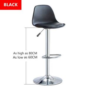 3Pcs Bar Stool High Chair Swivel Adjustable Height Bar Stool Bar Chair W/ Disc Plate Air Lift Bar Counter Chair