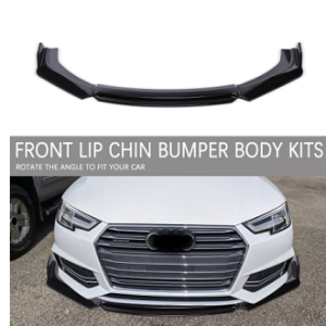 4PCS/Set Universal Car Front Bumper Lip Body Kit Splitter Spoiler Diffuser Protector Chin Body Set
