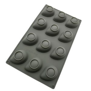 Khuôn làm bánh Mousse xoài bằng silicon 12 lỗ Mô phỏng trái cây Khuôn tráng miệng kiểu Pháp Tự làm kem thạch Pudding sô cô la Dụng cụ làm bánh2026