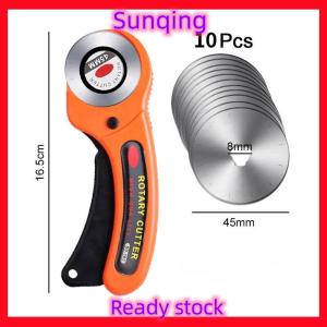 SQ Stationery [Flash Sale] ชุดมีดตัดผ้าลูกกลิ้ง1ชุดมีดตัดผ้ามีดลูกกลิ้งมีดตัดผ้า45มม.