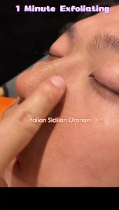 GMEELAN Orange Exfoliating Whitening Gel Facial body Scrub Peeling lotion Remove Acne Blackheads Set