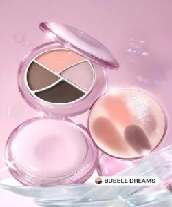 SHEGLAM Daydreamer Mini 4-Color Eyeshadow Palette Shimmer Glitter Lightweight Long-Lasting Buildable Eye Makeup