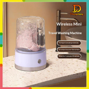 Portable mini washing machine and dryer - Blue light design - Underwear shorts - Cleaning cup - Wir