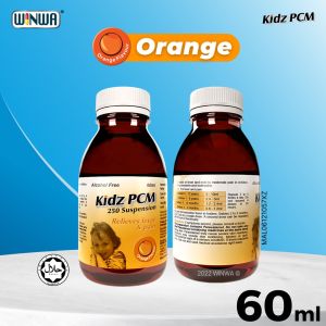 WINWA Kidz PCM Syrup For Fever Pain Sore Throat & Flu (60ml/100ml)