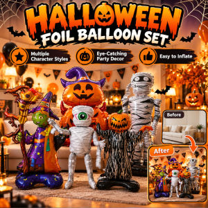 Large Halloween Standing Balloon Inflatable Party Decor Big Size Home Decoration Photo Booth Props Halloween Event Decor Spooky Atmosphere
