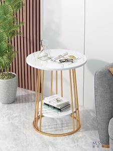 【LDIES】[Dalam stok] meja sisi mudah moden kreatif kecil meja bulat meja persegi meja teh mudah ruang tamu bilik tidur dan rumah Nordic Sofa sisi kabinet