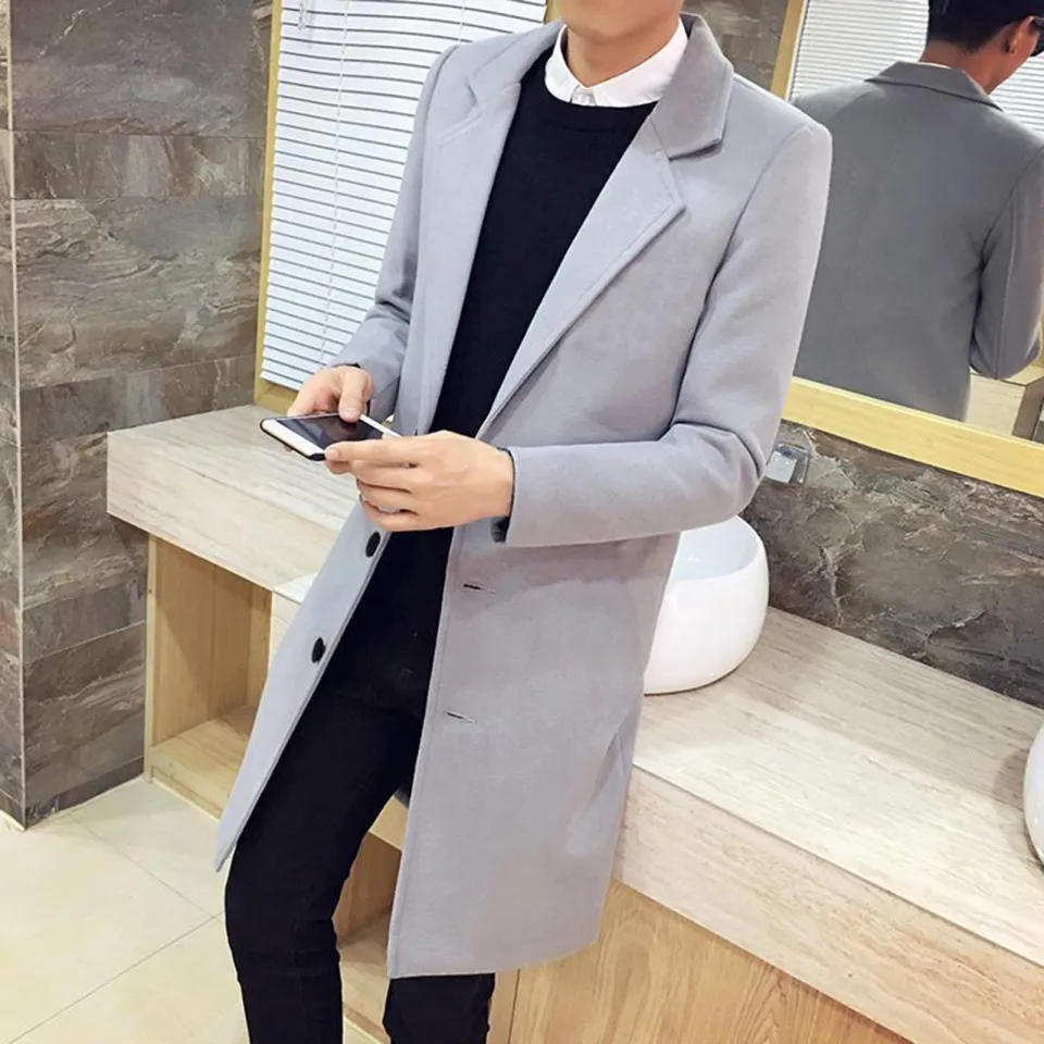 Wool hot sale business coat