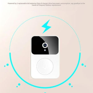 Smart Video Doorbell Wireless Security Camera Two Way Audio Mobile App Monitoring Low Power Consumption Home Security Camera