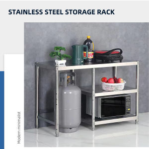 【1-3 Days Delivery】Stainless Steel Stove Table Gas Stove Stand Duty Kitchen Rack Gas Rack Stove Bench Kitchen Stand Organizer Organizer Space Saver
