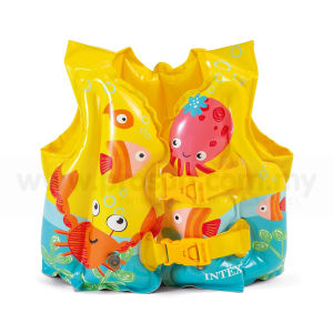 Prosun Intex Tropical Buddies Yellow Swim Vest Inflatable Swim Pool Float Floaties Children Age 3 - 5 (WSCJ Crab)
