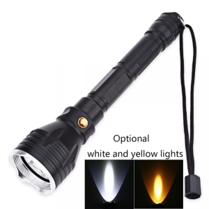 1200LM diver diving 100 meters underwater flashlight waterproof and strong light XM-L2 LED white light 18650 original battery fishing camping riding