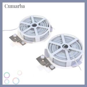 [Cumarba] 1Pc (50m) White Multi-Function Sturdy Garden Plant Twist Tie with Coated Wire
