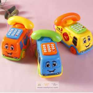 Pull and Go Toys Chick Unicorn Turtle Crab Bee Fighter Jet Telephone Bus Mainan Budak Ayam Kuda Kura Ketam Lebah Kapal Bas Telefon