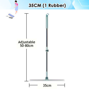 [180°] Borong365 Telescopic Magic Broom Wiper Penyapu Air Pengikis Silicone Broom Floor Scraper Hair Sweeper Window Wipe