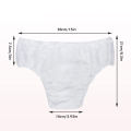 6Pcs Disposable Underwear Portable Unisex Non-Woven Panties One-Time-Use Briefs Handy Paper Panties for Travel Hotel Spa Massage Sauna Hospital. 