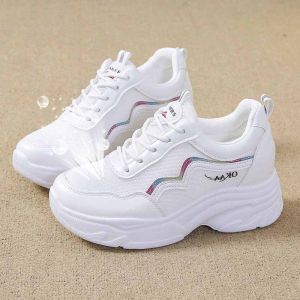 Super Breathable Luminous Light Korean Sport Rubber Shoes New sneakers running shoes Beige Womens Sneakers Lightweight Mesh Shoes Breathable Student Running Shoes Comfortable Casual For Women
