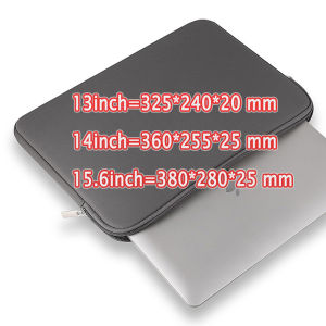 Laptop Bag 13 / 14 / 15.6 inch Zipper Soft CoverFor Xiaomi Hp Dell Lenovo Notebook Computer For Macbook Air Pro Retina 13 / 14 / 15.6 inch Sleeve Case Cover