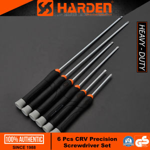 Harden 550123 6 Pcs CRV Precision Screwdriver Set (PROFESSIONAL) Chrome Vanadium Plastic Handle Multi Mini Screwdriver Set