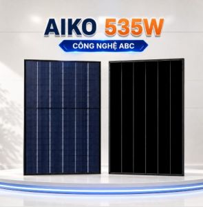 Tấm Pin Năng Lượng Mặt Trời AIKO SOLAR 535W 2 mặt kính -A535-MCE60Mw | Hiệu Suất Cao | Hàng Mới 100%