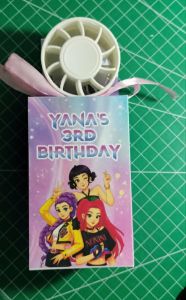 Customized/Personalized MINI FAN HOLDER I BOX (for souvenirs/giveaways) minimum 10pcs