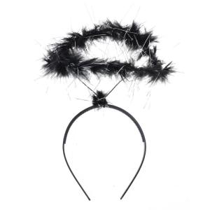 Children Angel Halo Headband Feather Halo Headdress Halloween Christmas Hair Band Birthday Headpiece Party Supplies