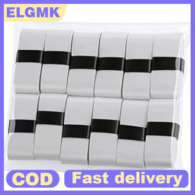 ELGMK 12PCS mồ hôi hấp thụ vợt overgrip băng cho cầu lông quần vợt thoải mái không trượt xử lý bọc cho thể thao Đào Tạo