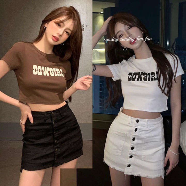 tight shirt crop top