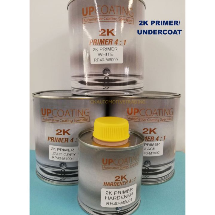 UP COATING 2K PRIMER /UNDERCOAT LIGHT GREY/ WHITE/BLACK Lazada