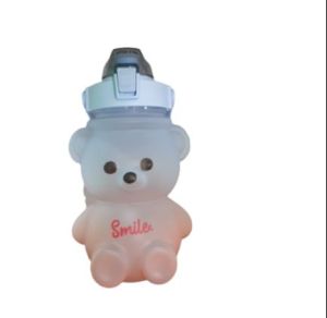 Botol Minum Anak Motif Beruang Smile 1300ml dengan Tali & Stiker 3D