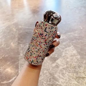 Konco Rhinestone chai nước 260Ml Kim Cương ly cách nhiệt Sang Trọng Bình giữ nhiệt bằng thép không gỉ Cốc Không Bị Rò Rỉ cốc nước Cho Cà Phê