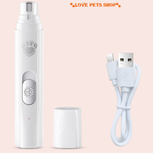 Máy mài móng cho chó mèo hình dấu chân cổng sạc USB - Love Pets Shop
