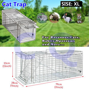 กรงดักแมวCatTrap4You Size XL เหล็กเส้นชุบกาวาไนท์กันสนิม สามารถพับได้ จับแมวจรจัด จับแมว ดักจับแมว ดักจับแมวจร ไล่แมวถาวร ปลอดภัยต่อคนและสัตว์ ใช้งาน จับได้จริง ไล่แมวแบบถาวร แข็งแรง ทนทาน ทนแรงกระชาก กรงแมว กับดักแมว