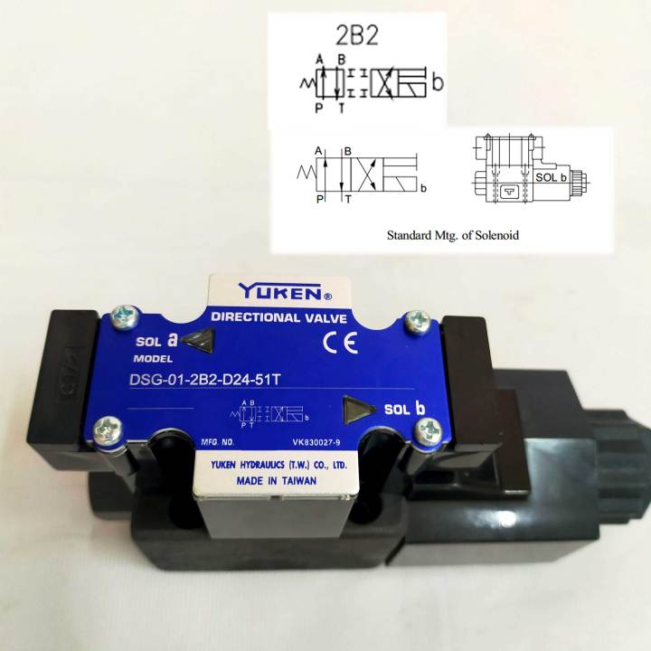 Dsg B A T Solenoid Valve Yuken Hydraulic Directional Control Size Coil V Ac Or