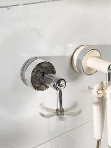 Flexible Plastic Wall Holders 6 Rotating Extensions Plastic Adhesive Wall Holder set for Efficient Use In Limited Areas