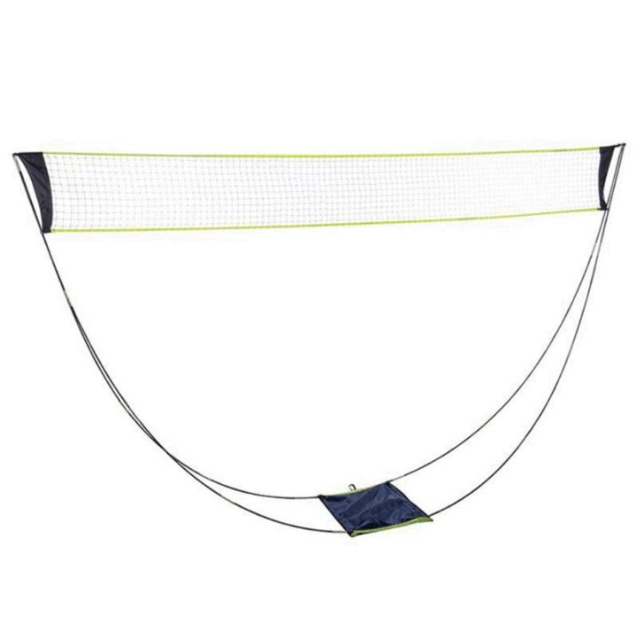 Angju Portable Badminton Net Set,Folding Volleyball Badminton Net