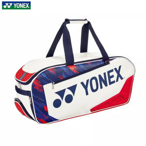 Túi đựng cầu lông Yonex dung tích lớn chống thấm nước có ngăn đựng giày riêng biệt.