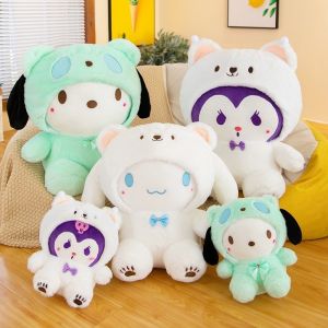 25CM Sanrio Hello Kitty Kuromi Melody Cinnamoroll Stuffed Toys Kawaii Baby Gifts Christmas Stuffed Toys Children Dolls for Kids