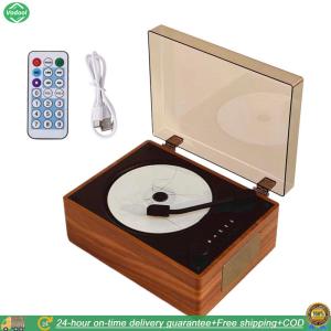 [Vodool Park City] Wireless Speaker Rechargeable Remote Control Home Sound Bluetooth-Compatible 5.0 Support CD BT USB 3.5mm AUX Home Decor