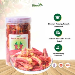 Himari Cemilan Keripik Cabe Merah Pedas Gurih Bertepung 200gr