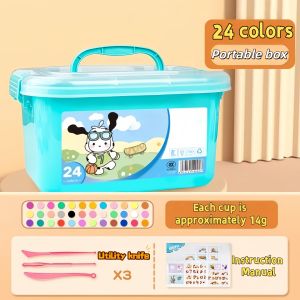 36 Color Air Dry Clay With Tools Kids Toys DIY 24 color 12 color clay