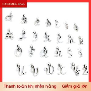 CS Mặt dây chuyền 26 chữ cái Bảng chữ cái tiếng Anh quyến rũ tự làm đồ trang sức thủ công