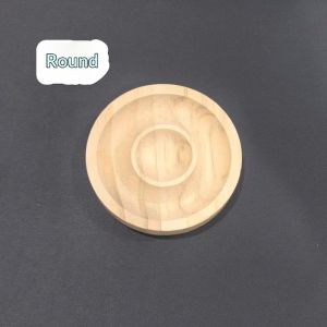 QIHUISHI ถาดที่โชว์เครื่องประดับทำด้วยไม้สำหรับกำไลและลูกปัดการออกแบบที่เรียบง่ายทันสมัยพร้อมถ้วยคู่