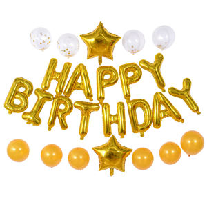 Happy birthday Balloon Decoration Value Pack 16 Inch Happy Birthday Letter Banner for Birthday Party Celebration