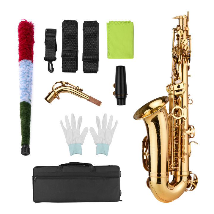 【ON STOCK】Muslady AS100 Eb Alto Saxophone Brass Lacquered Alto Sax Wind