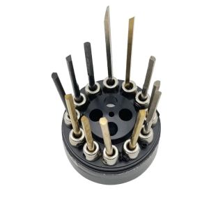 btnx Machine-Use Cobalt Steel Engraving & Micro-Setting Set Inlay Tools with Shovels Connectors & Assorted Blades 12Pcs 6B2Z9